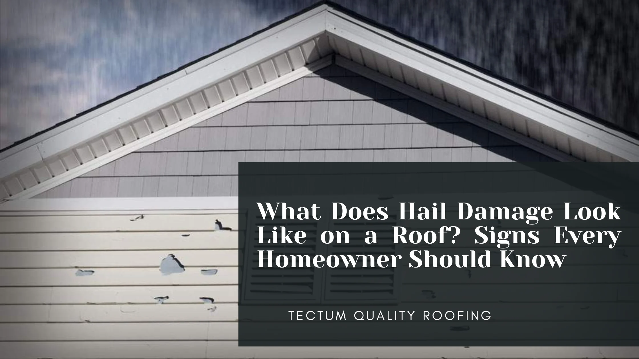 What Does Hail Damage Look Like on a Roof? Signs Every Homeowner Should Know