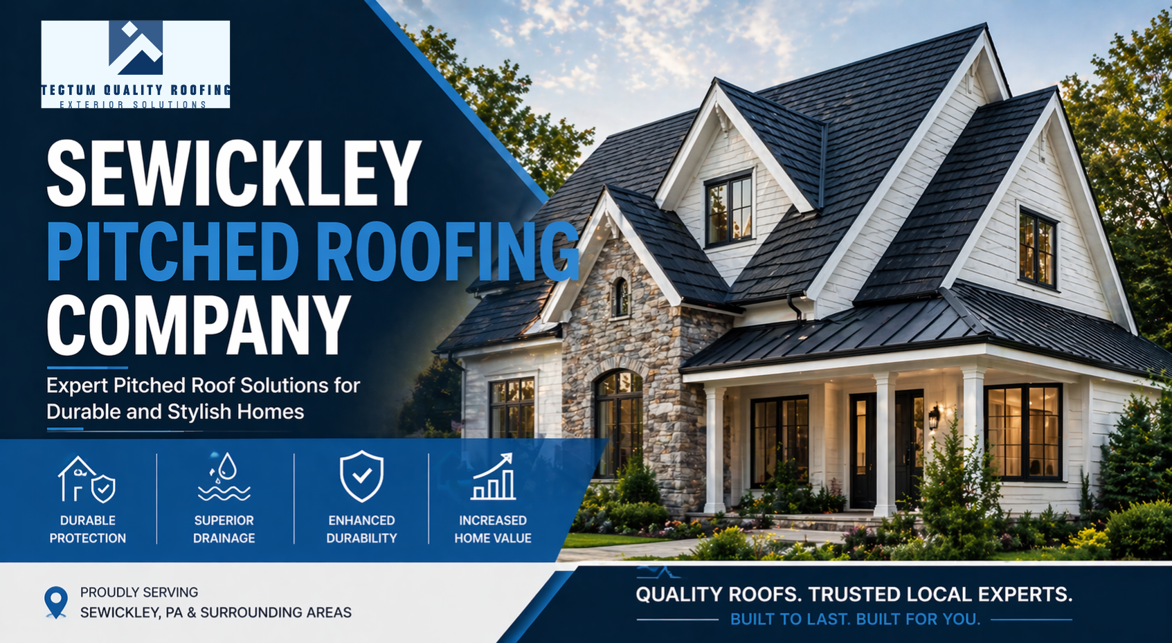 Sewickley Pitched Roofing Company: Expert Pitched Roof Solutions for Durable and Stylish Homes