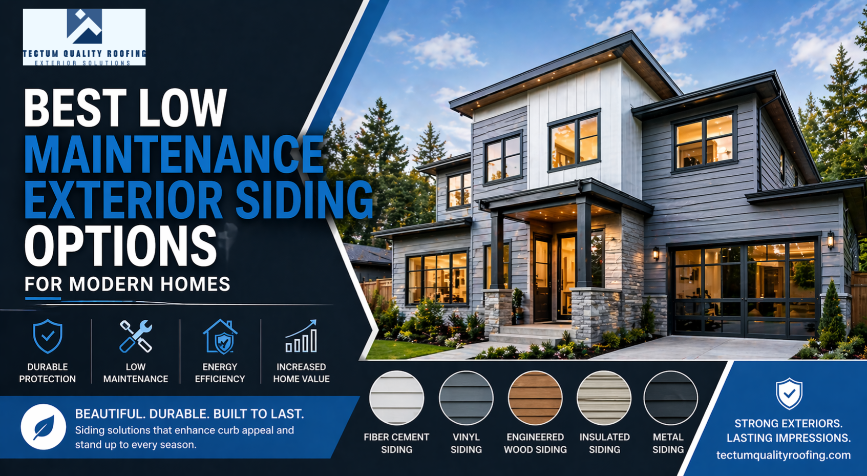 Best Low Maintenance Exterior Siding Options for Modern Homes