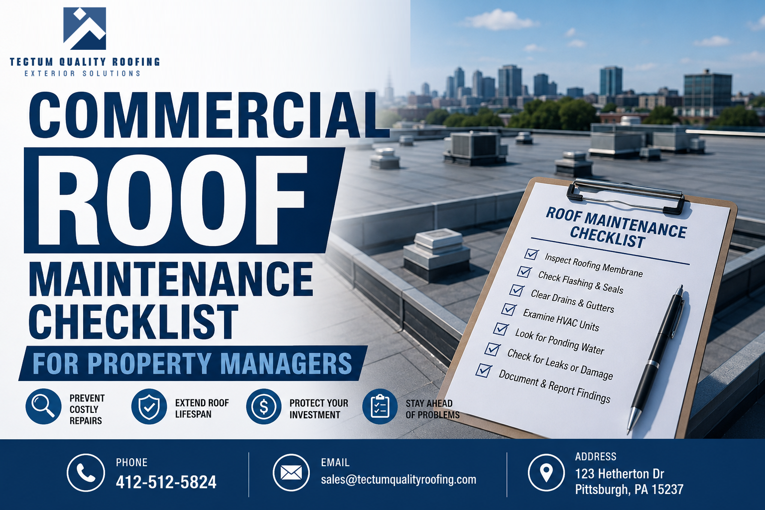 Commercial Roof Maintenance Checklist for Property Managers