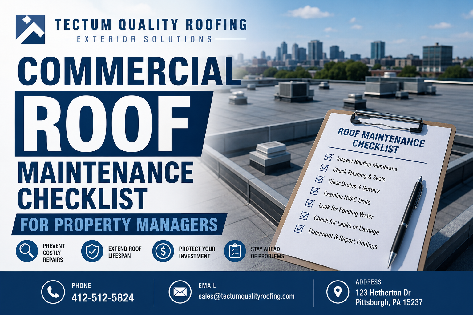 Commercial Roof Maintenance Checklist for Property Managers
