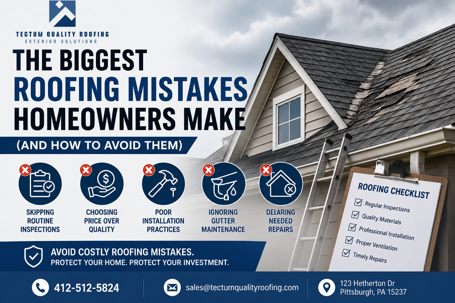 The Biggest Roofing Mistakes Homeowners Make