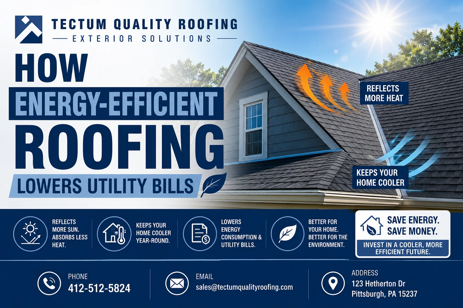 How Energy-Efficient Roofing Lowers Utility Bills