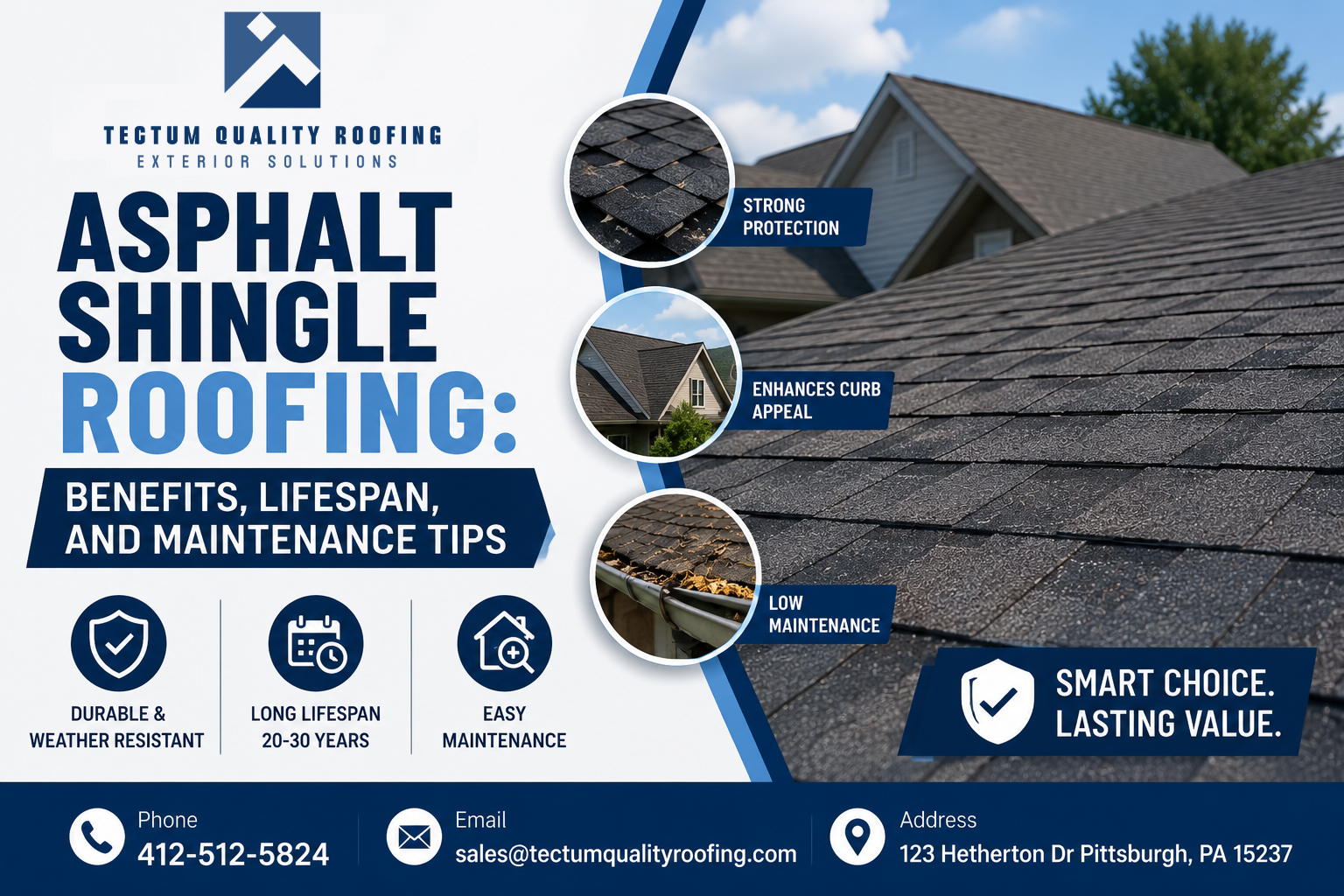 Asphalt Shingle Roofing: Benefits, Lifespan, and Maintenance Tips