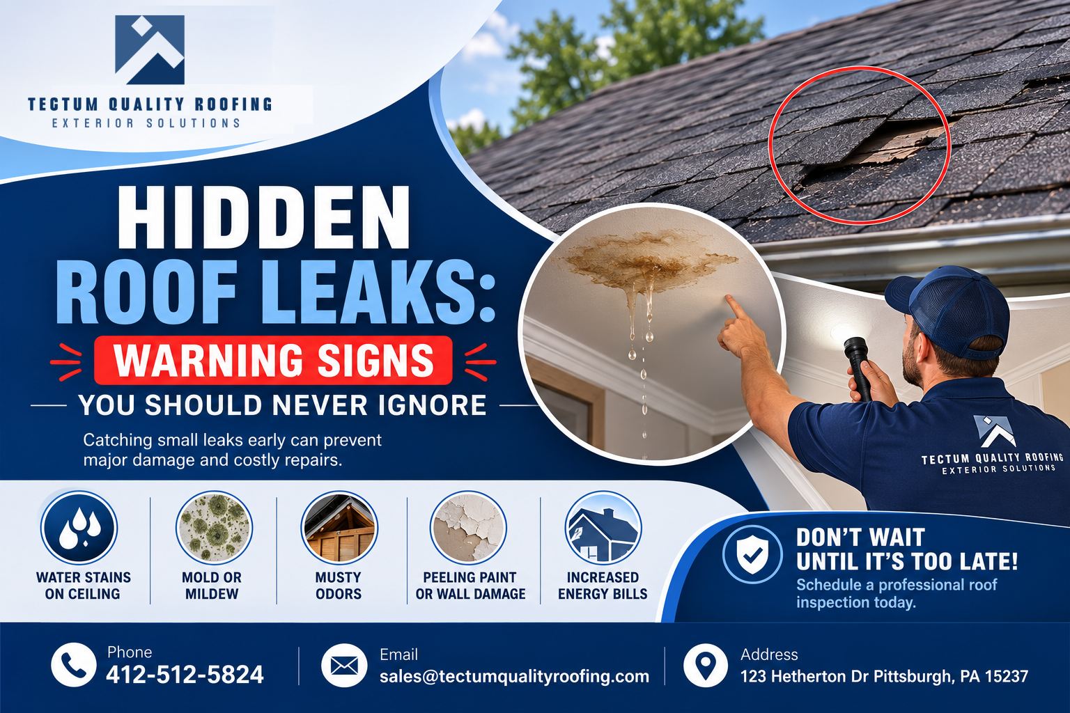 Hidden Roof Leaks: Warning Signs You Should Never Ignore