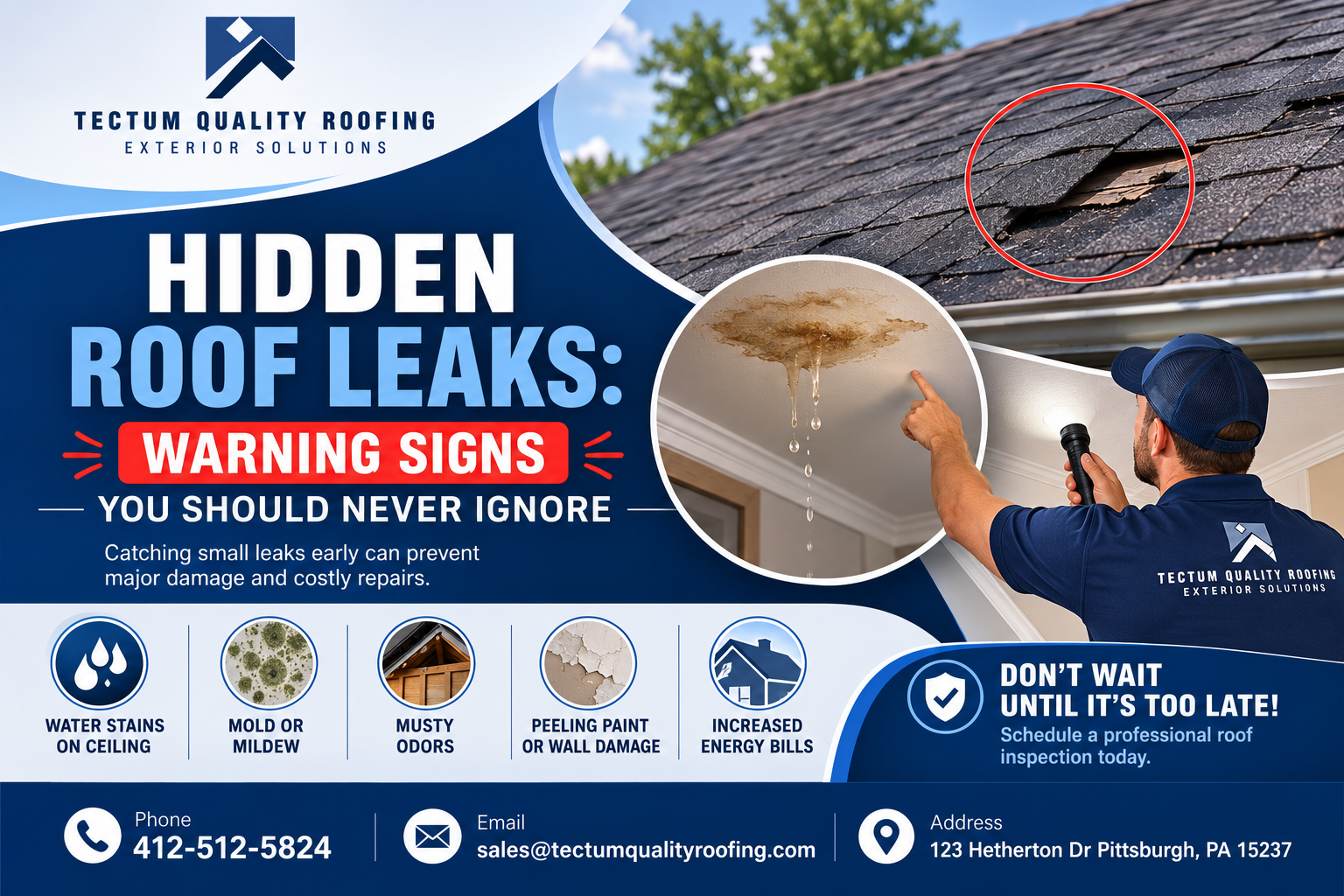 Hidden Roof Leaks: Warning Signs You Should Never Ignore