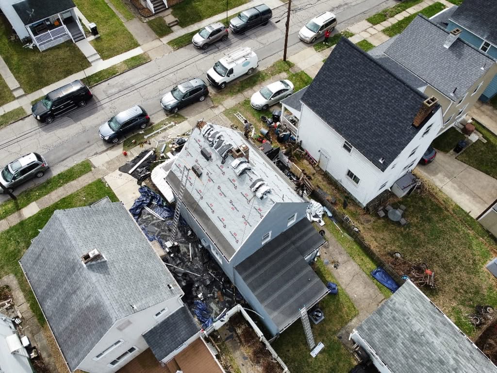 Roof Replacement in Progress