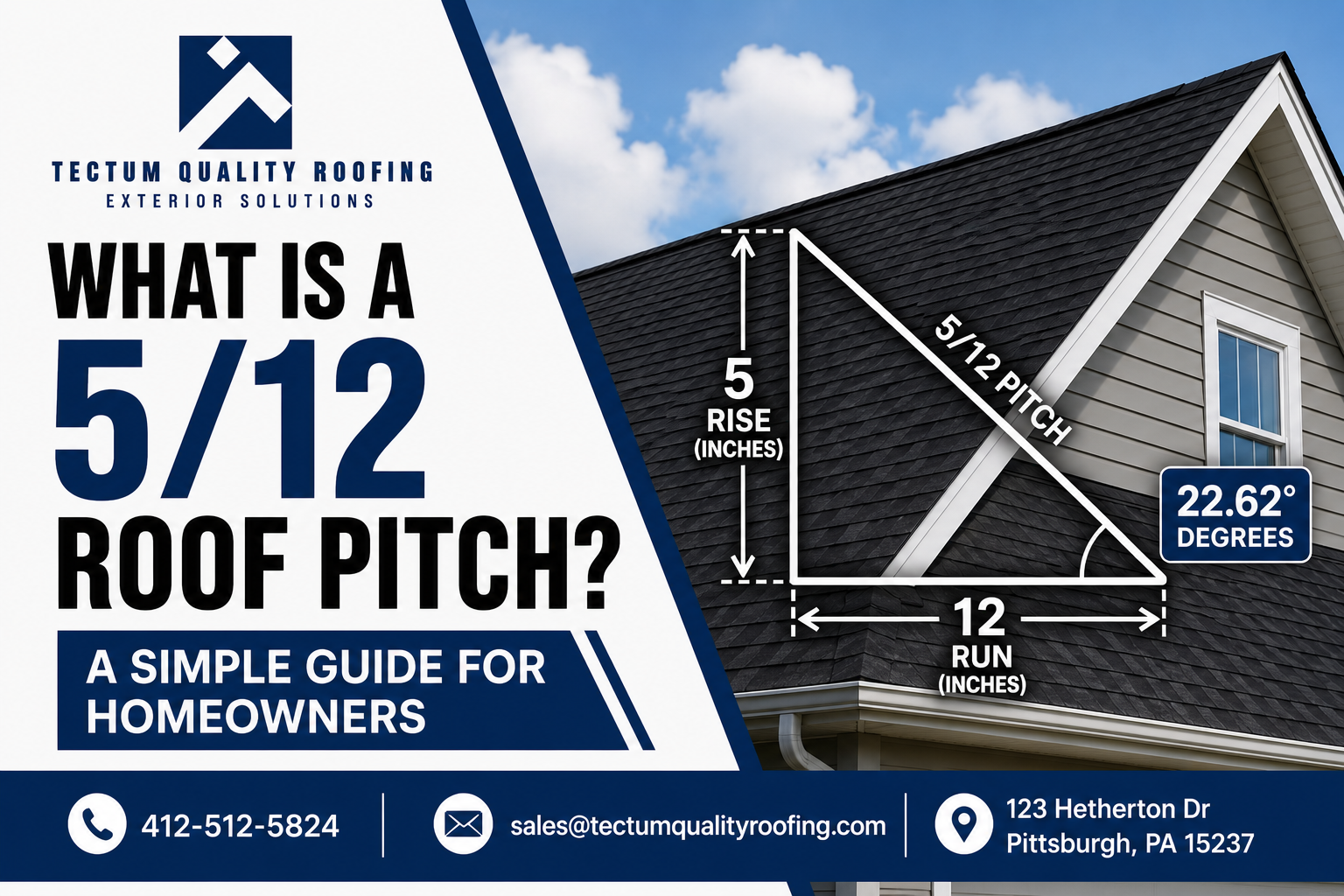 5/12 roof pitch