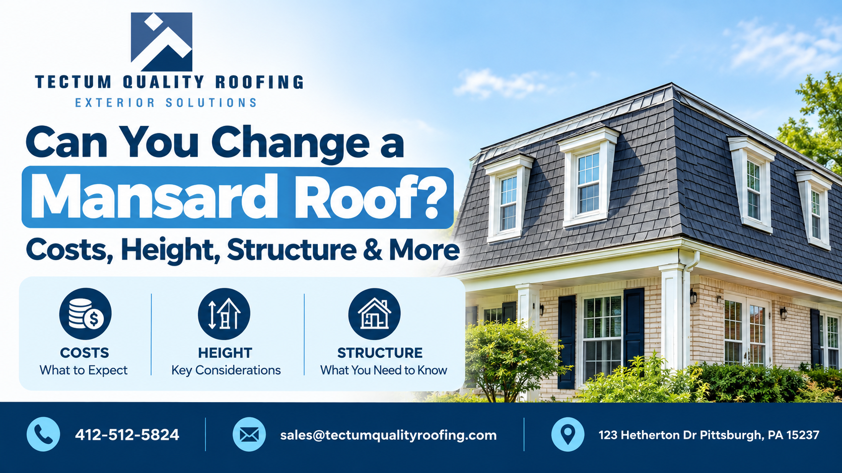 Can You Change a Mansard Roof? Costs, Height, Structure & More