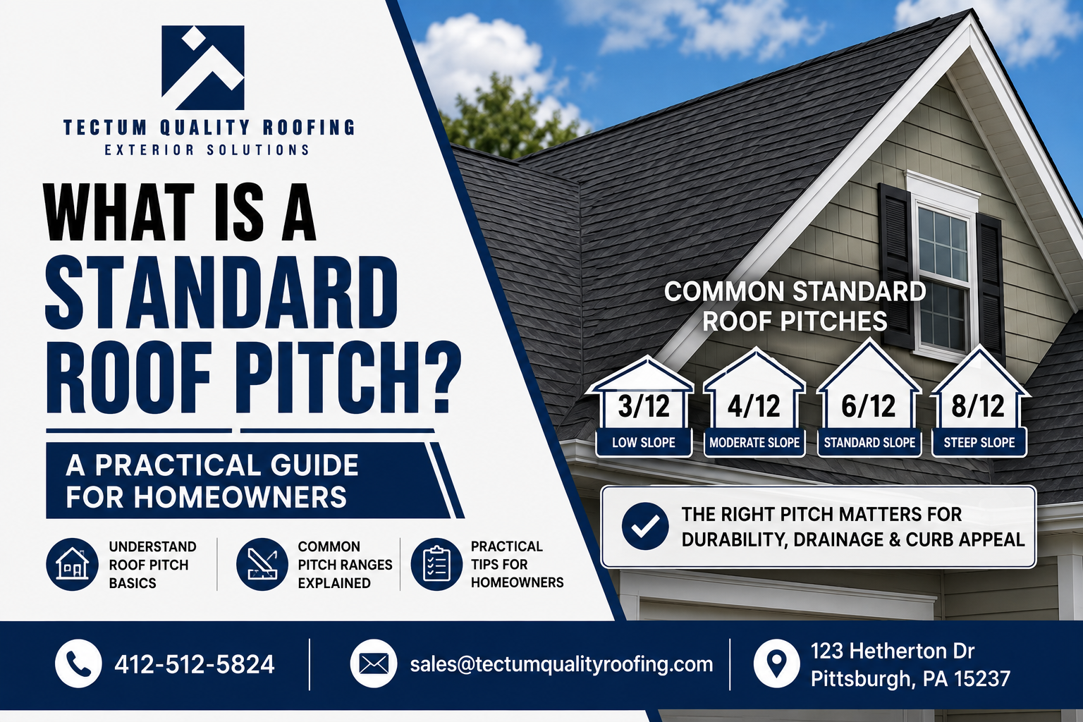 standard roof pitch