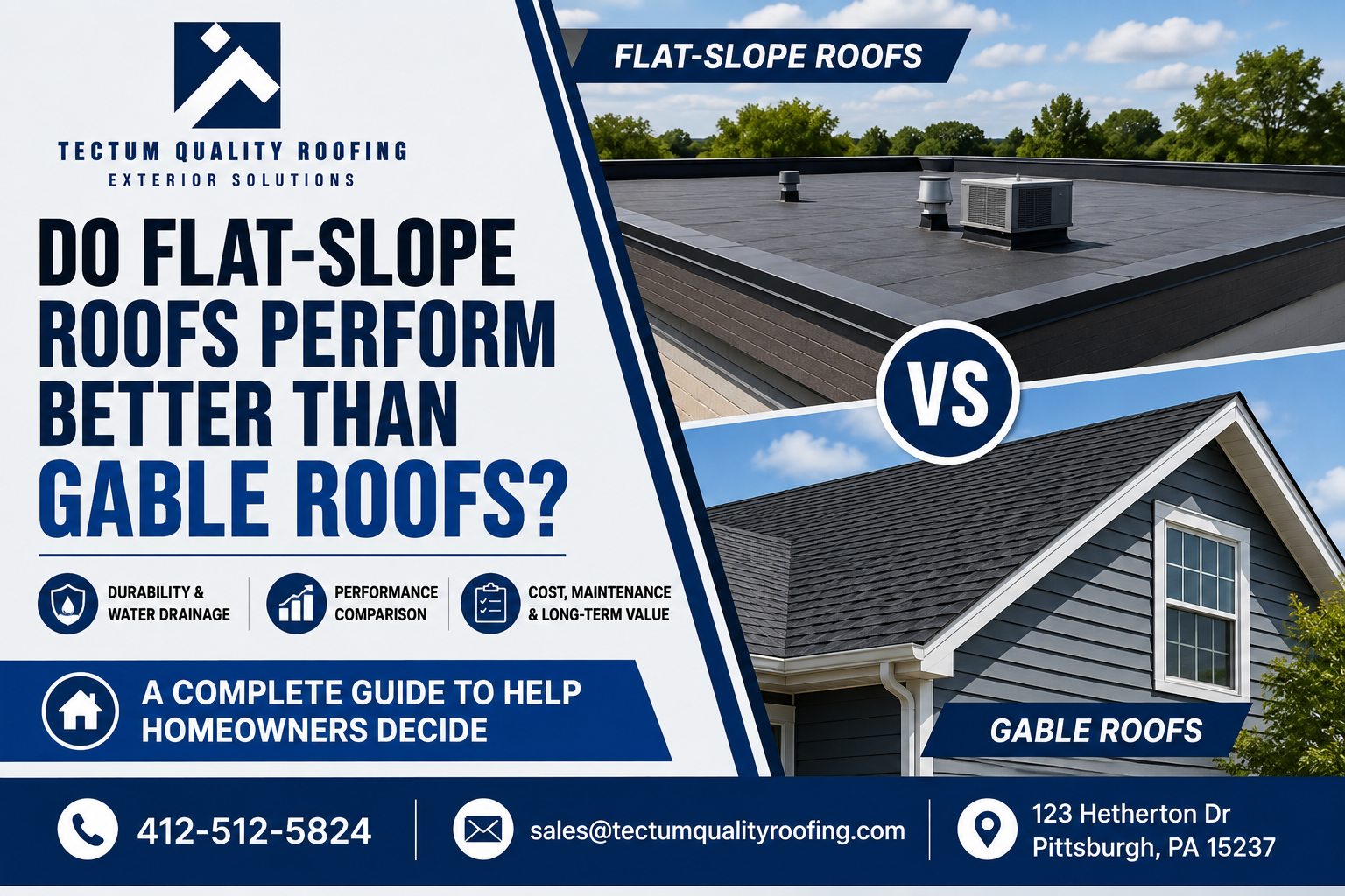 flat-slope roof