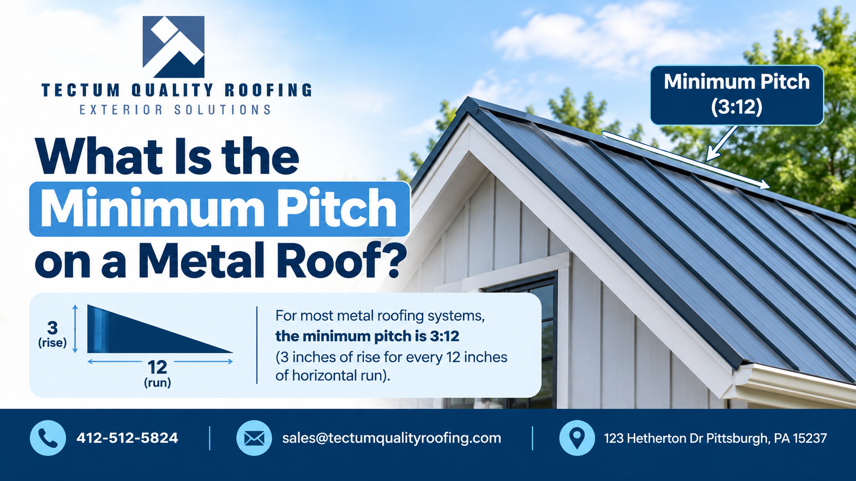 What Is the Minimum Pitch on a Metal Roof?