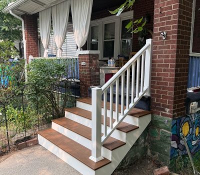 Wood Stair Overlay - Existing Concrete Steps_